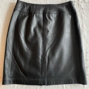 Black leather Y2K Skirt Women’s 8 Grunge